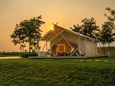outdoor bell tent
