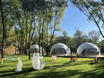 luxury tents with bathroom