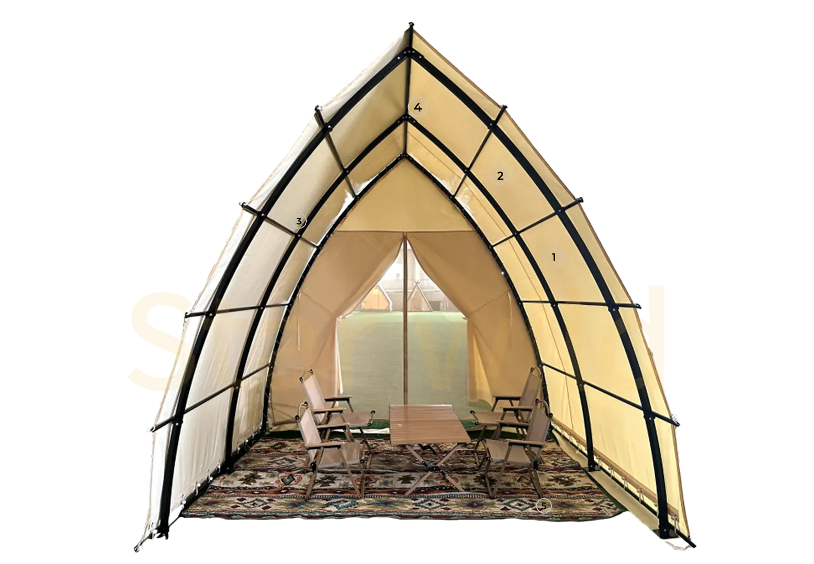 Delphinus Camping Tent Design & Configuration