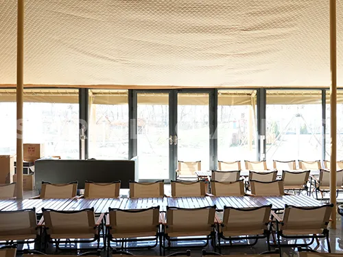 interior of Saturn Safari tent