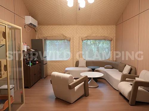 interior of Safari tent