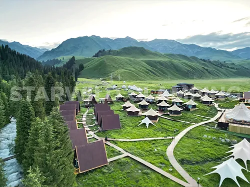 luxury glamping tent resort