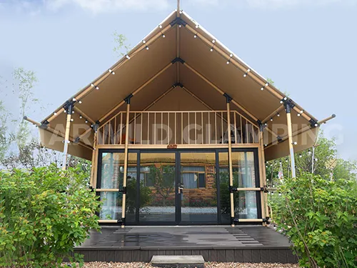 Jupiter loft glamping tent in day