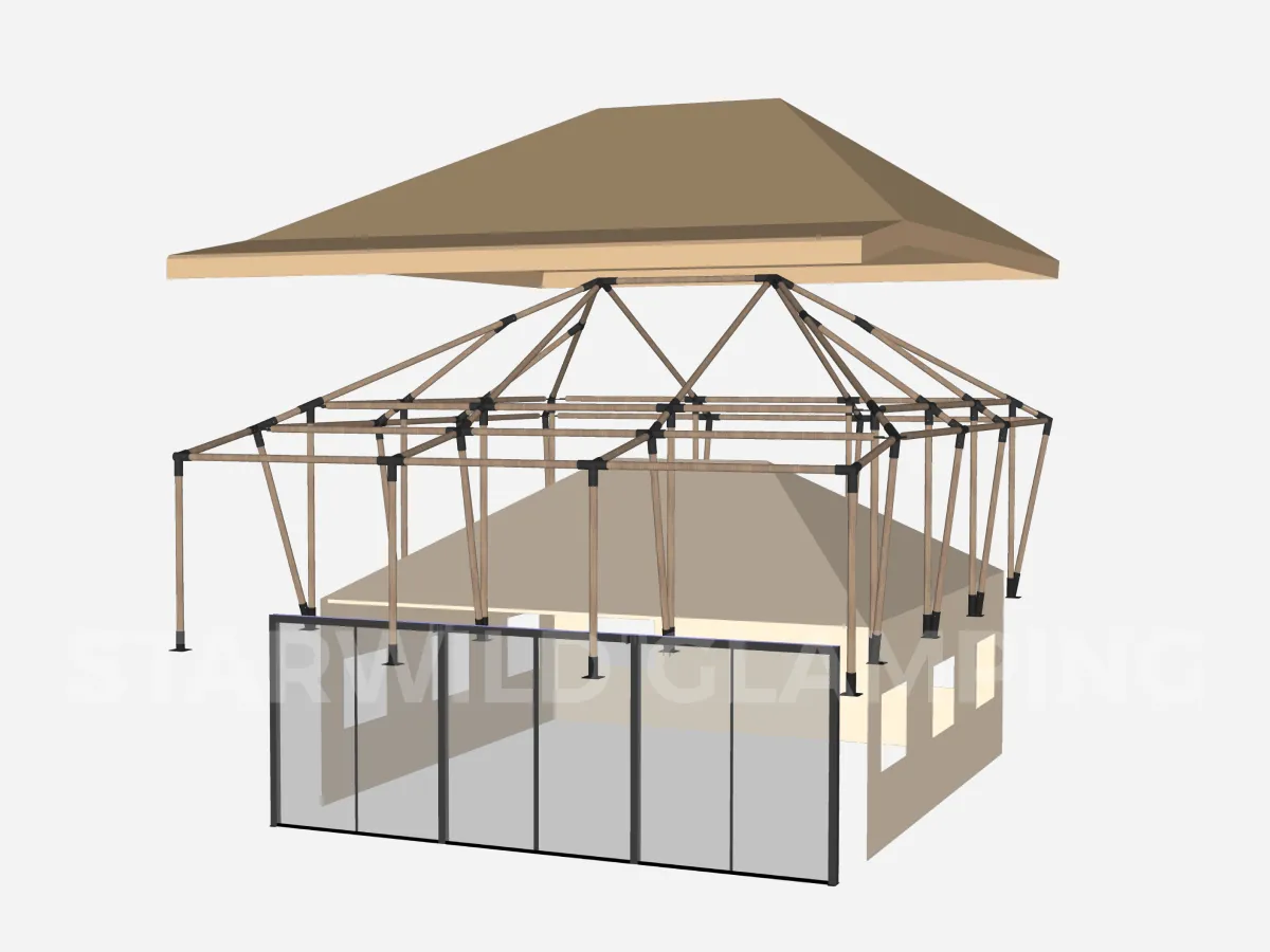 purple microstar luxury glamping tent 1