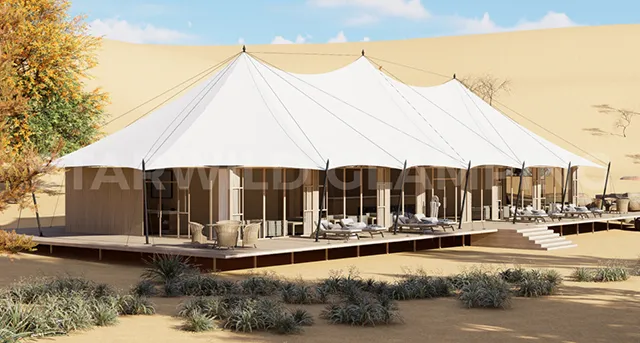 What Are the Safety Measures for Desert Hotel Tents?