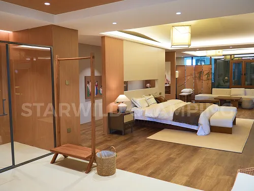 interior of starwild luxury peak glamping tent 2