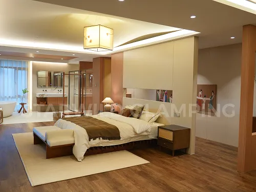 interior of starwild luxury peak glamping tent 6