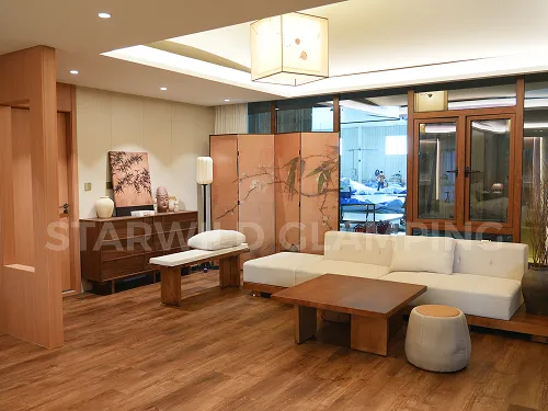 interior of starwild luxury peak glamping tent 8