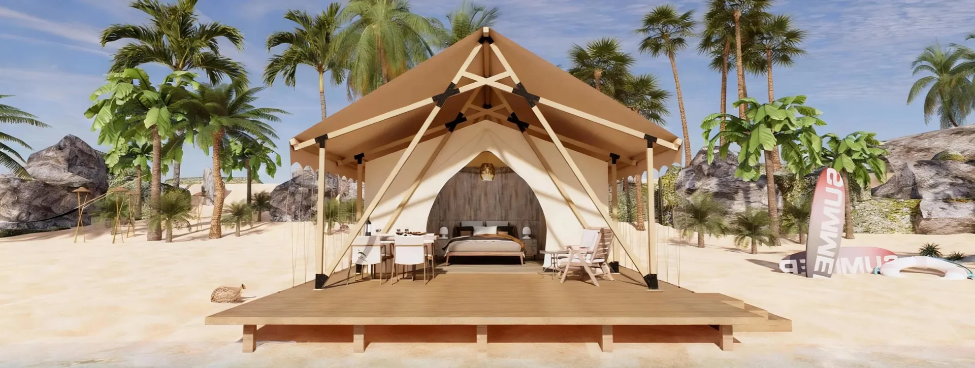 Hexagram Safari Lodge Tent