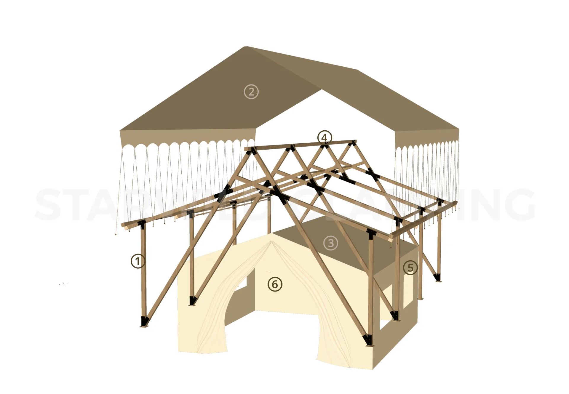 Hexagram Safari Lodge Design & Configuration