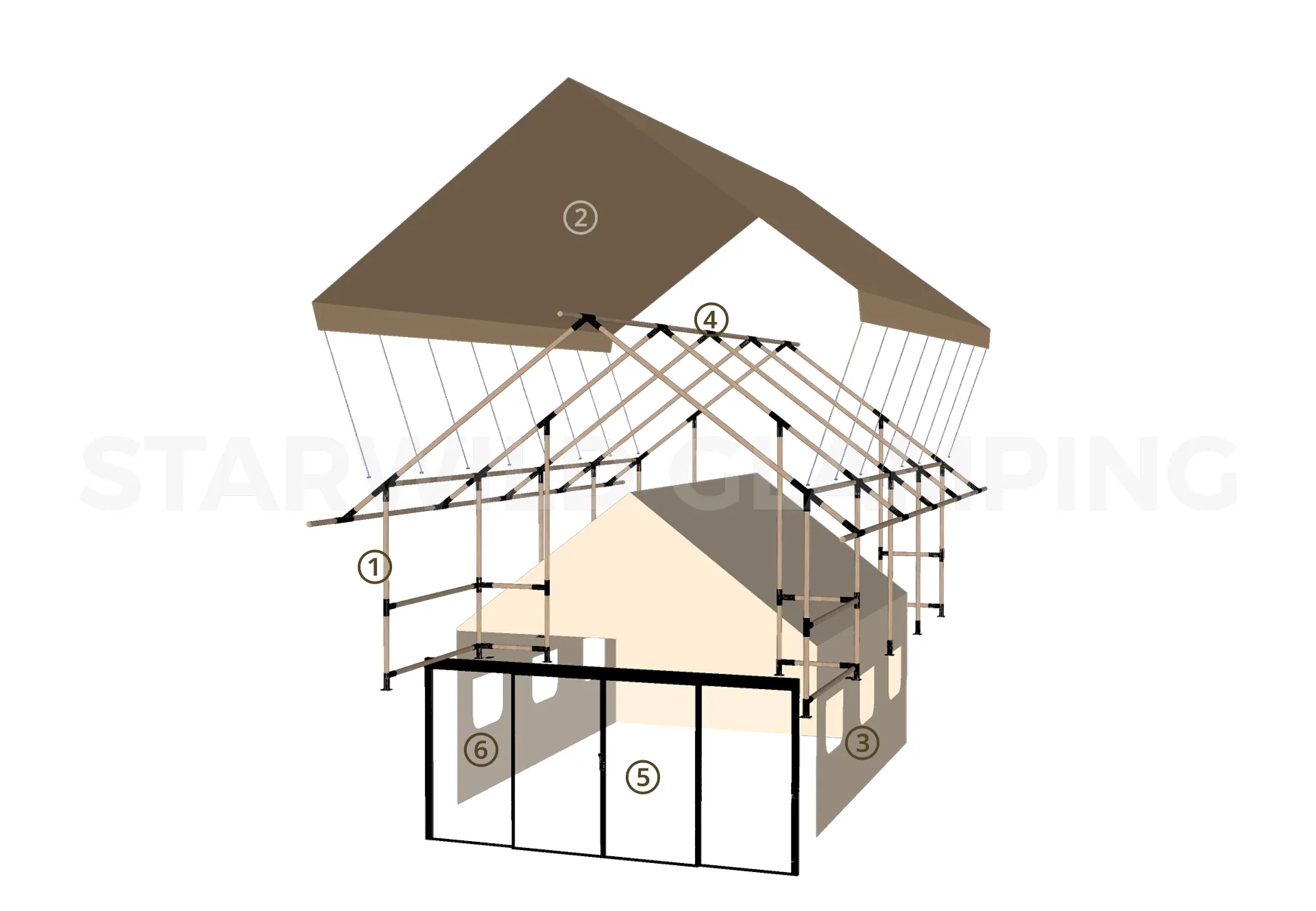 Jupiter Safari Lodge Tent Design & Configuration