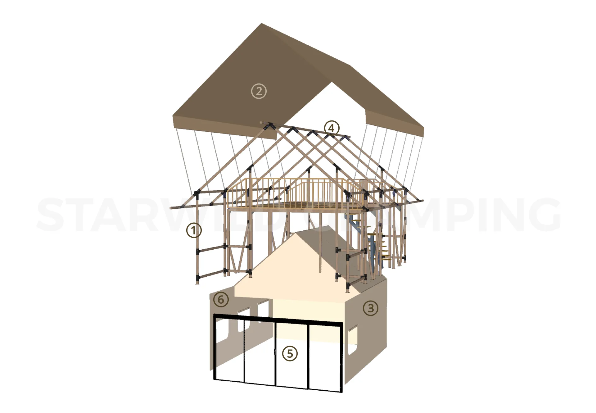 Jupiter Safari Lodge Tent Design & Configuration