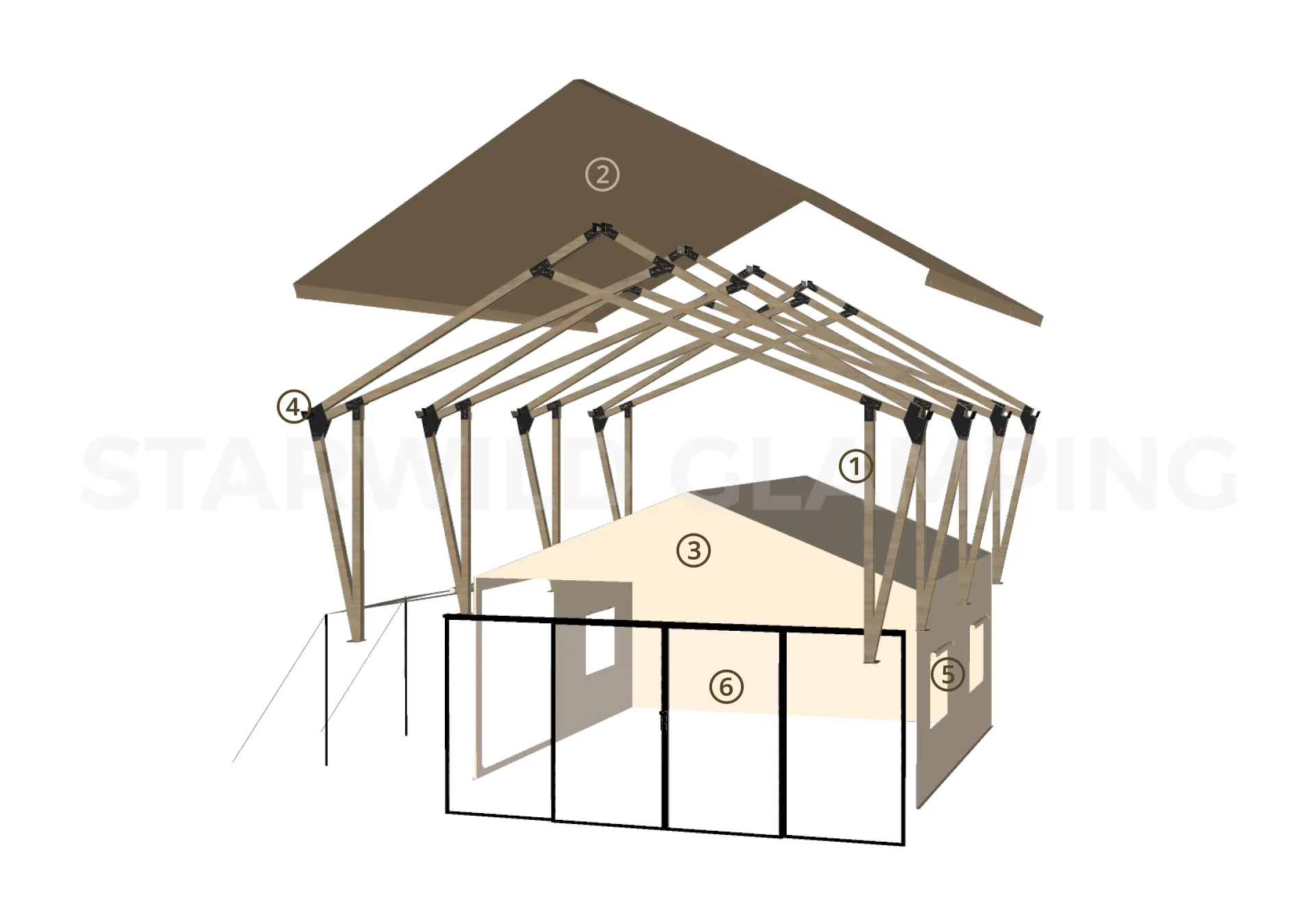 Mercury Luxury Glamping Tent Design & Configuration