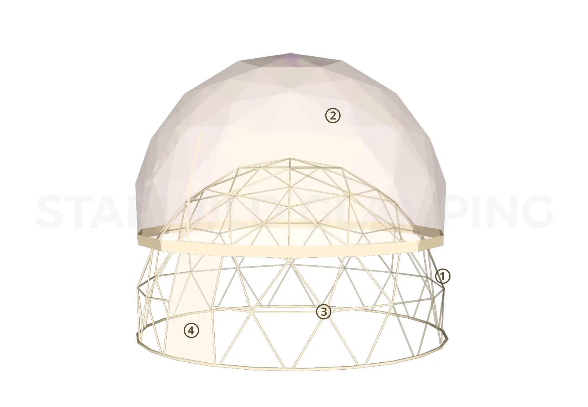 Taurus Glamping Dome Tent Design & Configuration