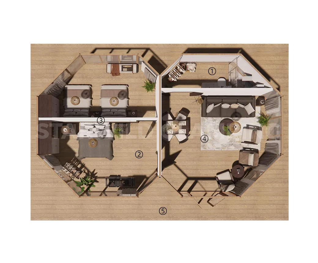 Interior Features of Libra Luxury Glamping Tent