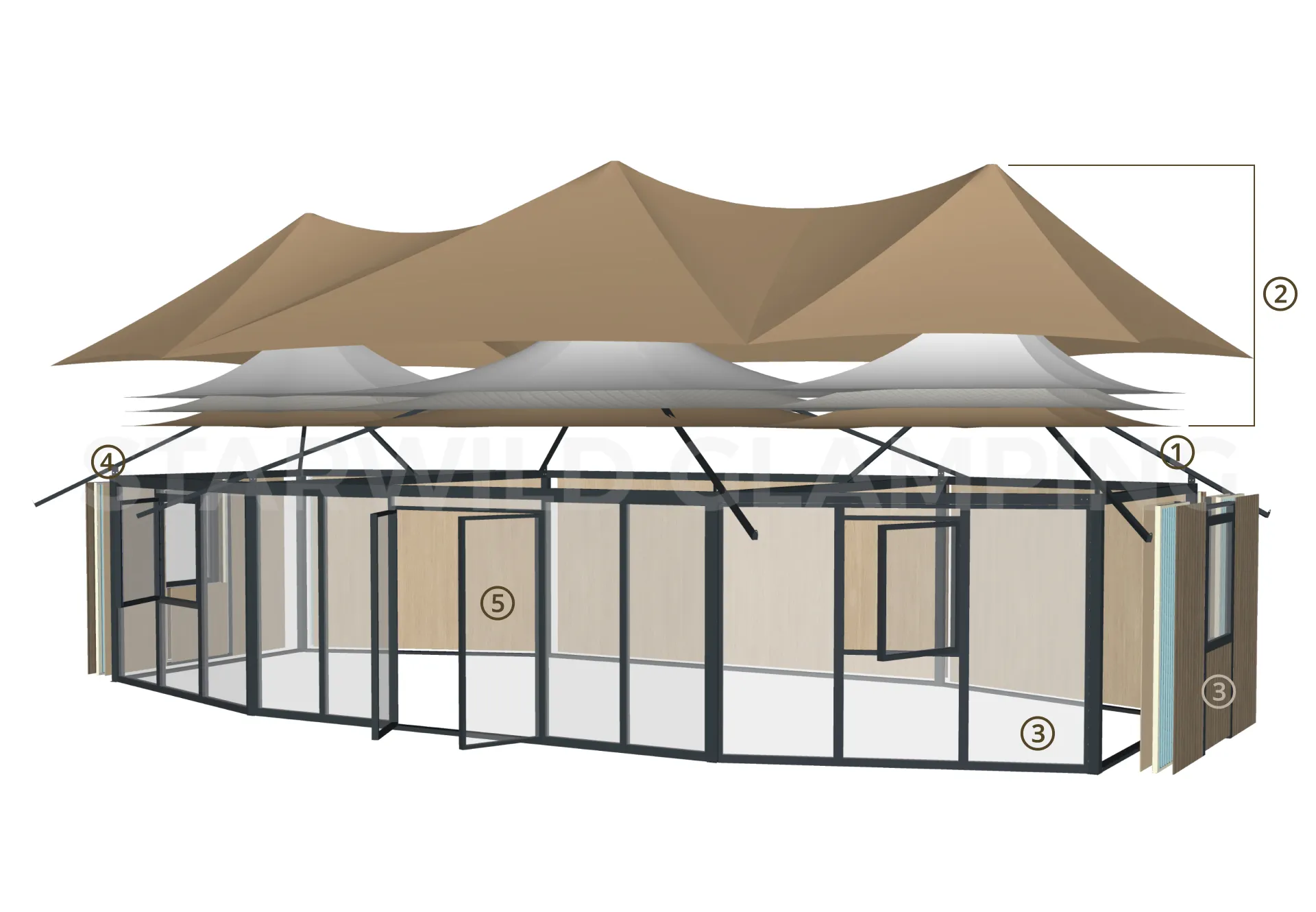 Libra Luxury Glamping Tent Design & Configuration