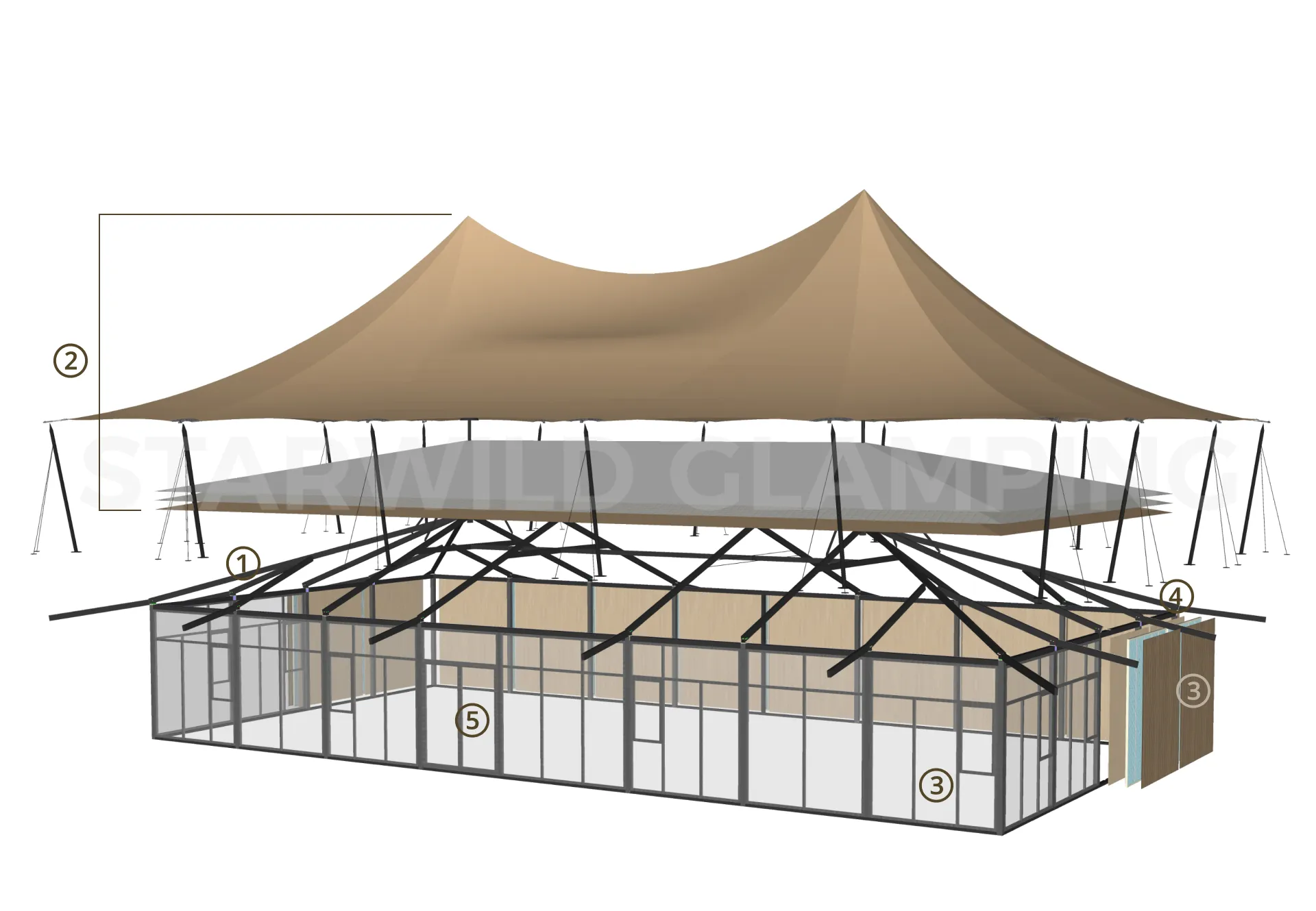 Virgo Luxury Glamping Tent Design & Configuration