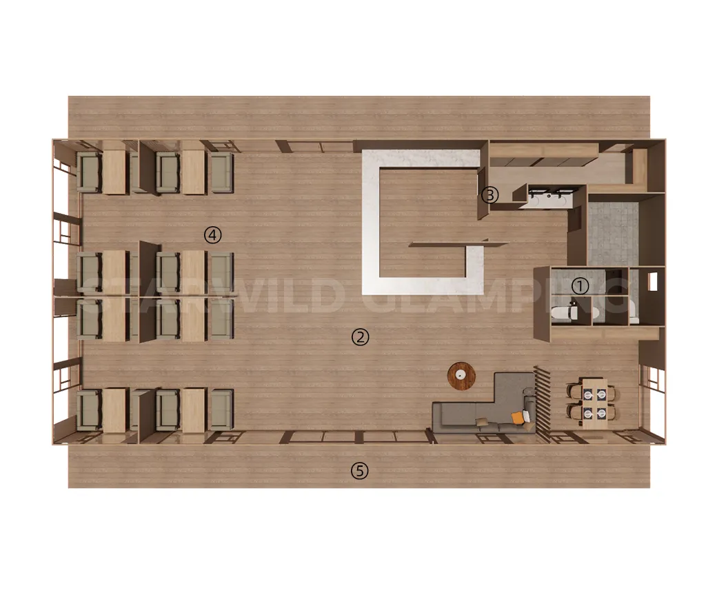 Interior Features of Virgo Luxury Glamping Tent