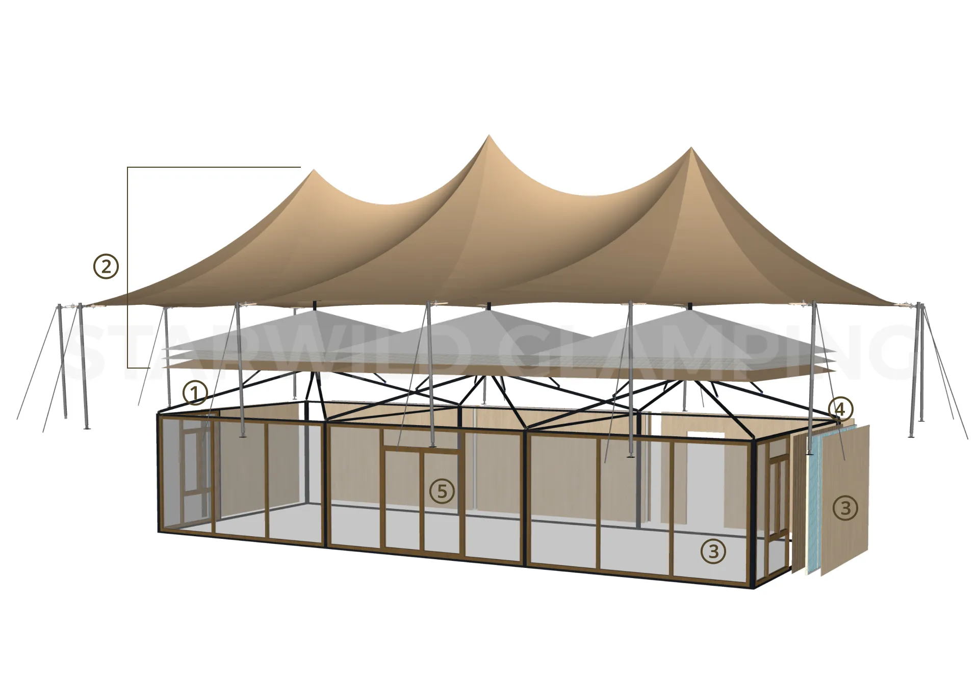 Virgo Luxury Glamping Tent Design & Configuration