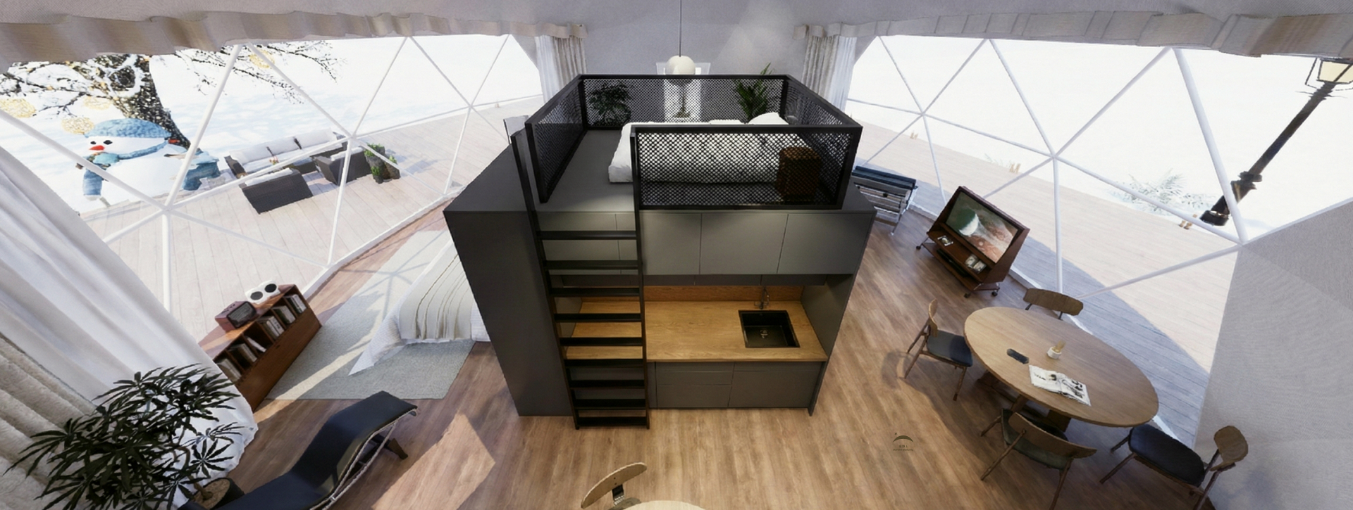 Modular Glamping Bathroom