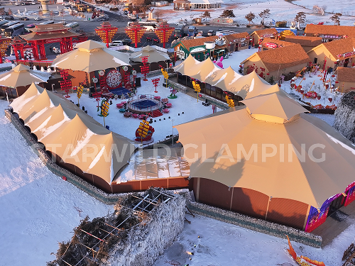 Starwild Custom Luxury Event Tent Project in Chagan Lake Scenic Area