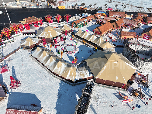 Starwild Custom Luxury Event Tent Project in Chagan Lake Scenic Area