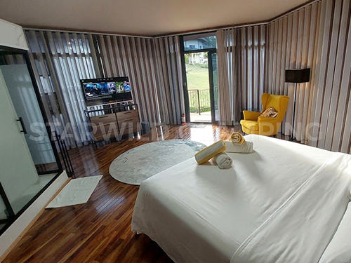 interior of libra-s  glamping tent