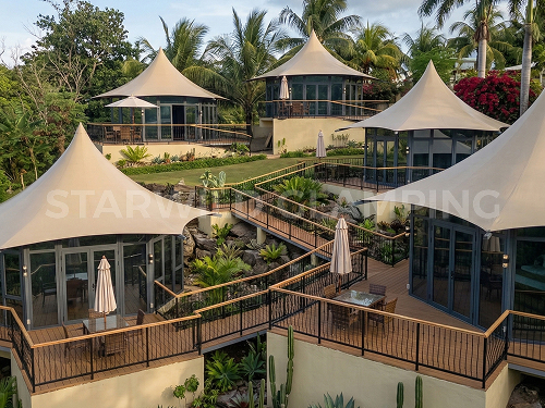 luxury glamping resort tent