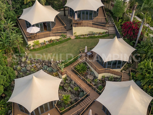 luxury resort tent house