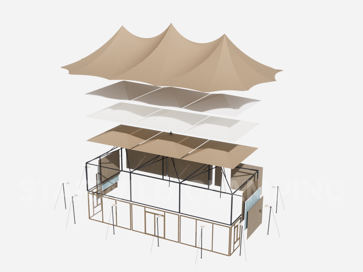 Virgo-T5.5 luxury glamping tent