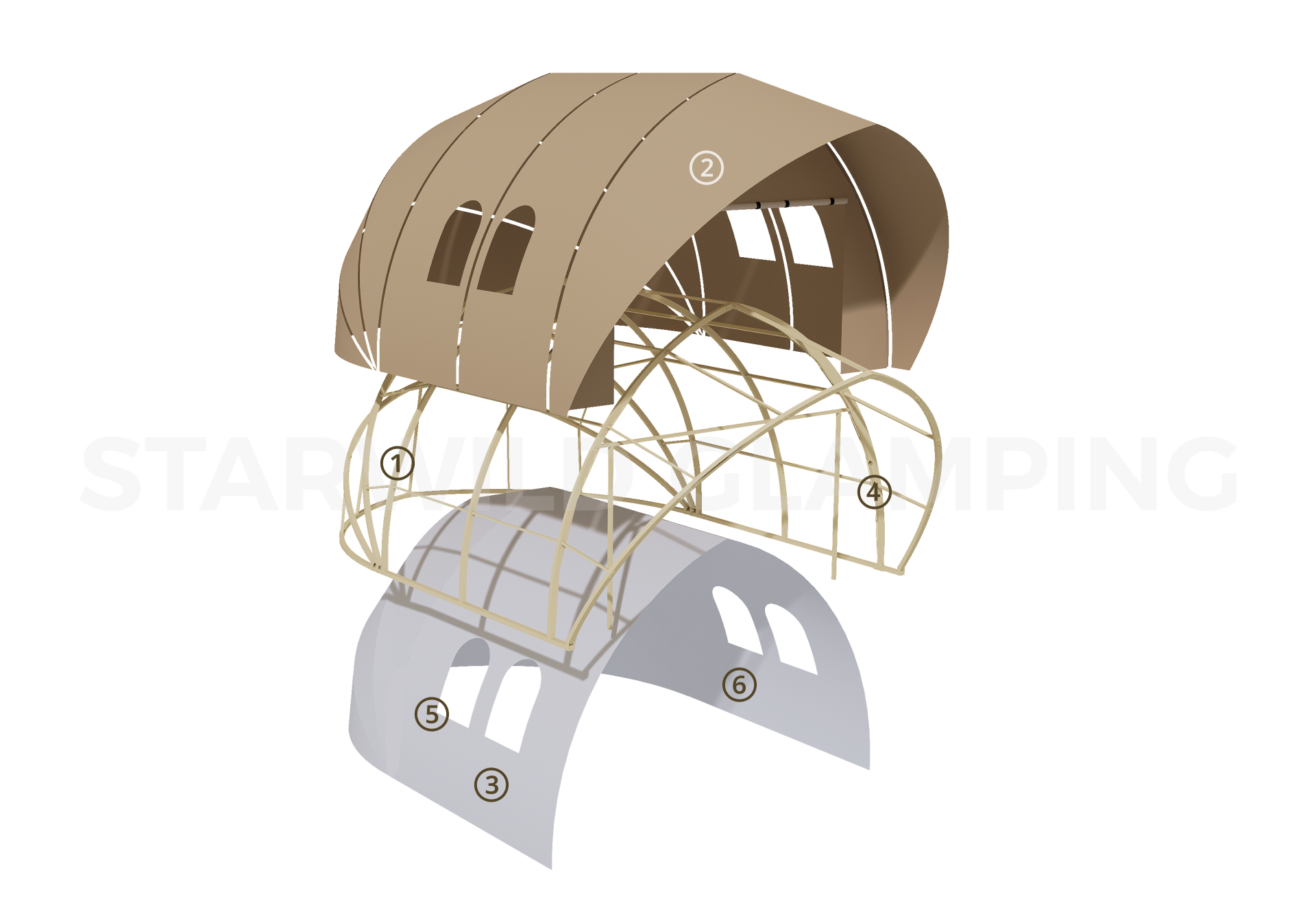 Ara Luxury Glamping Tent Design & Configuration