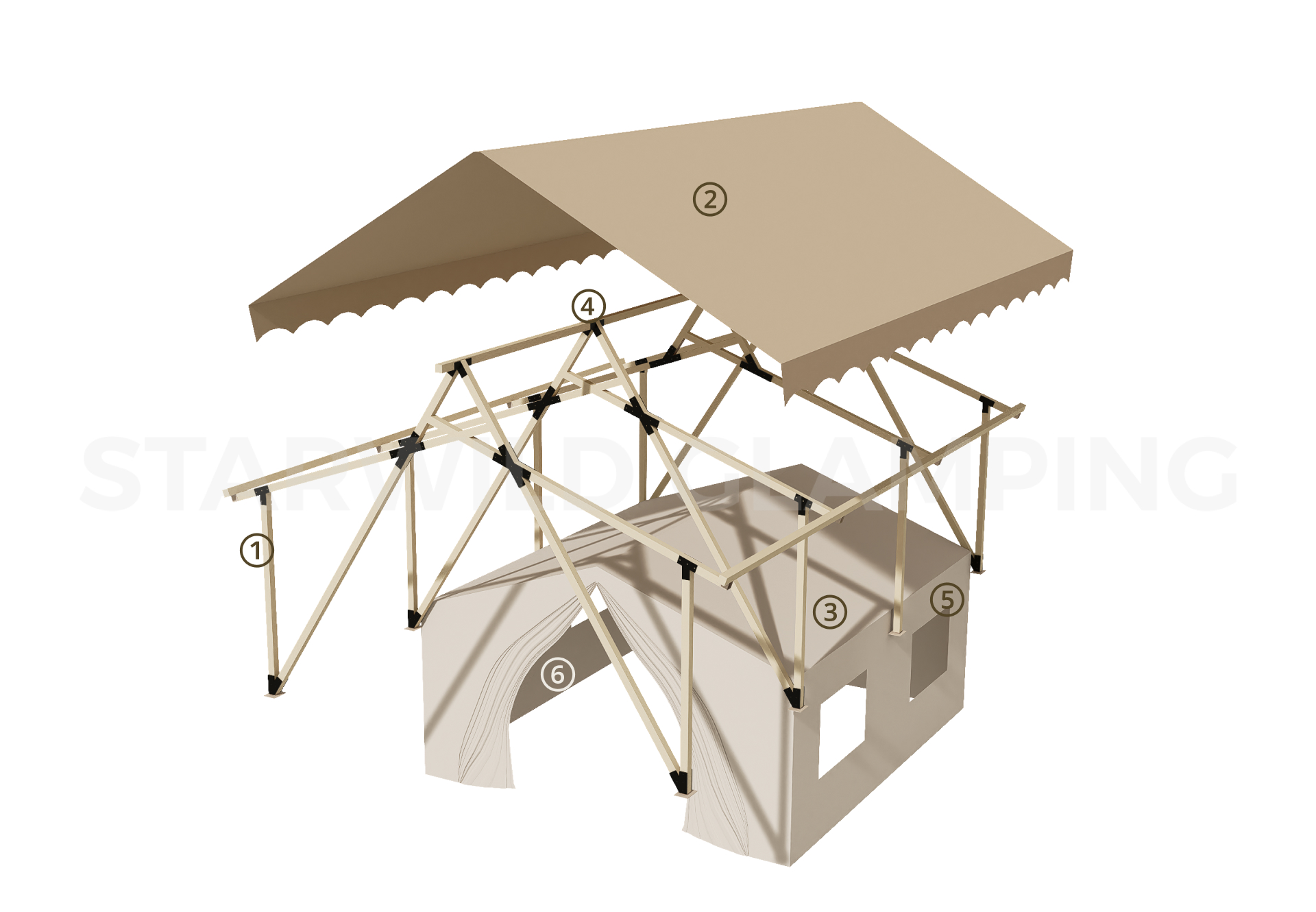 Hexagram Safari Lodge Design & Configuration