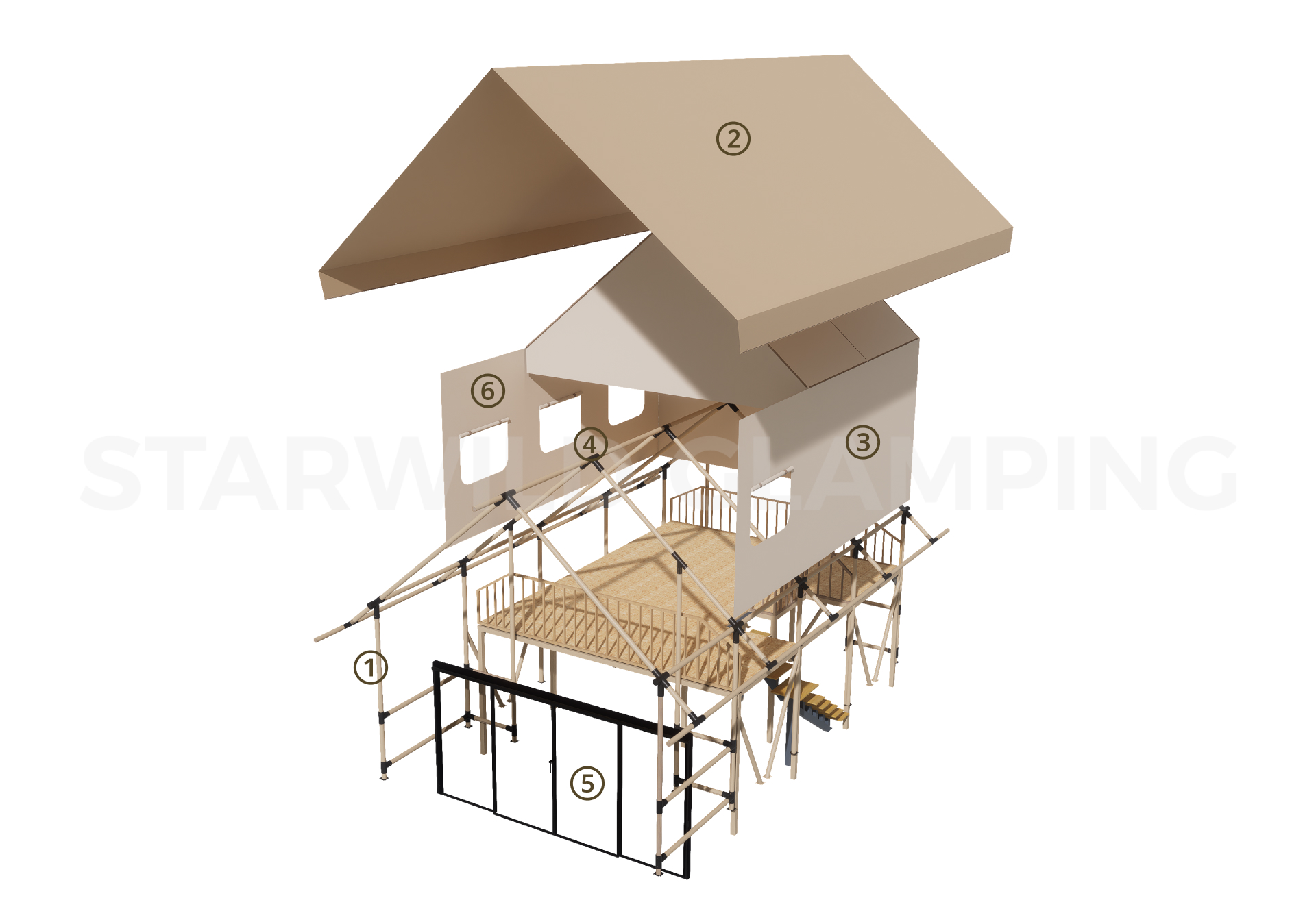 Jupiter Safari Lodge Tent Design & Configuration