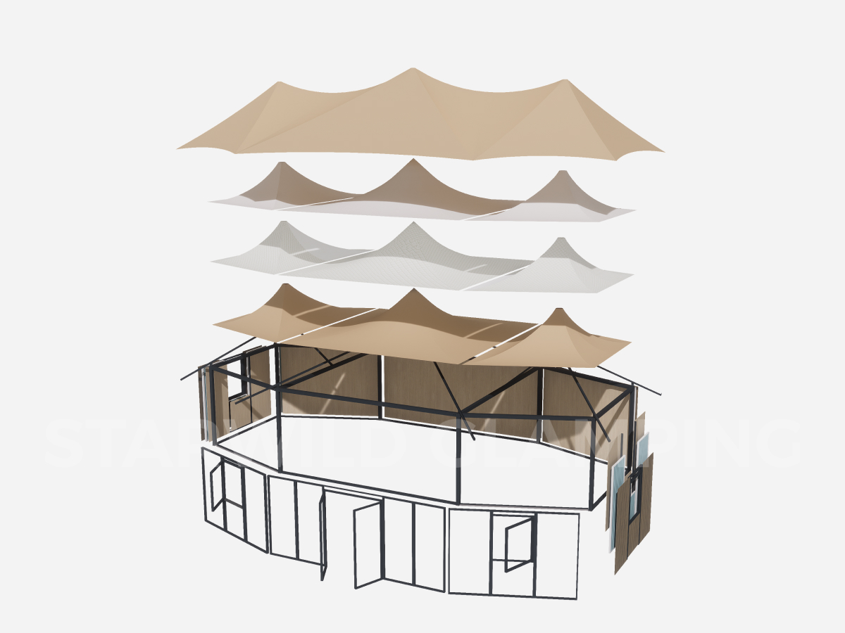 libra t luxury glamping tent 3