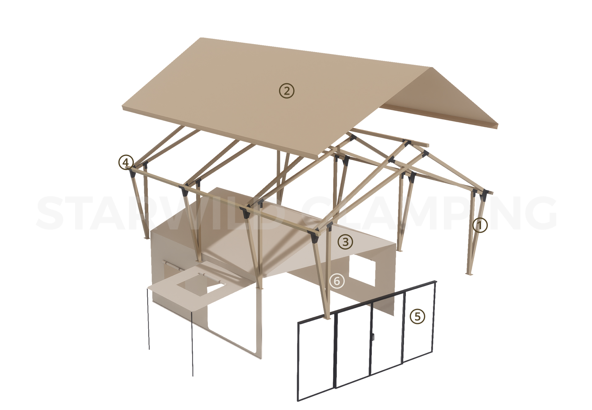 Mercury Luxury Glamping Tent Design & Configuration