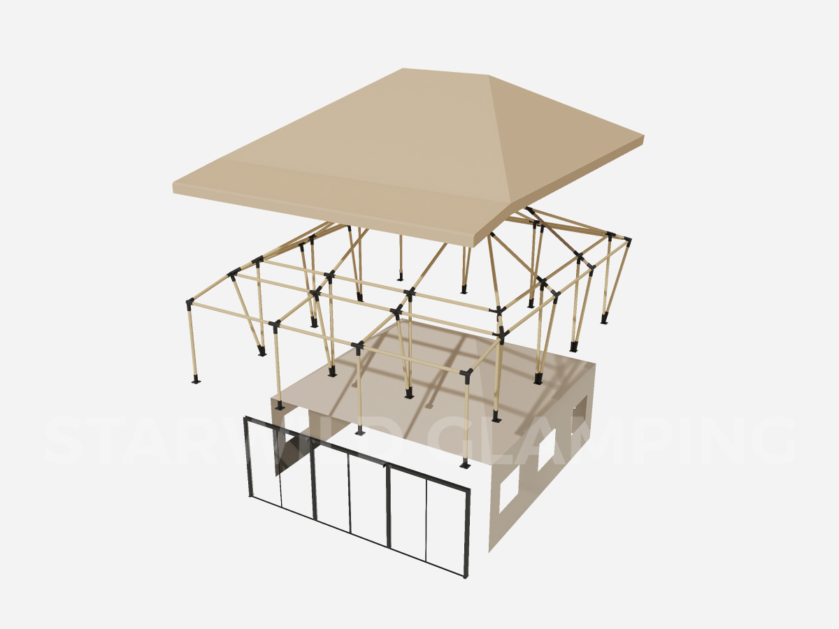 purple microstar luxury glamping tent 1