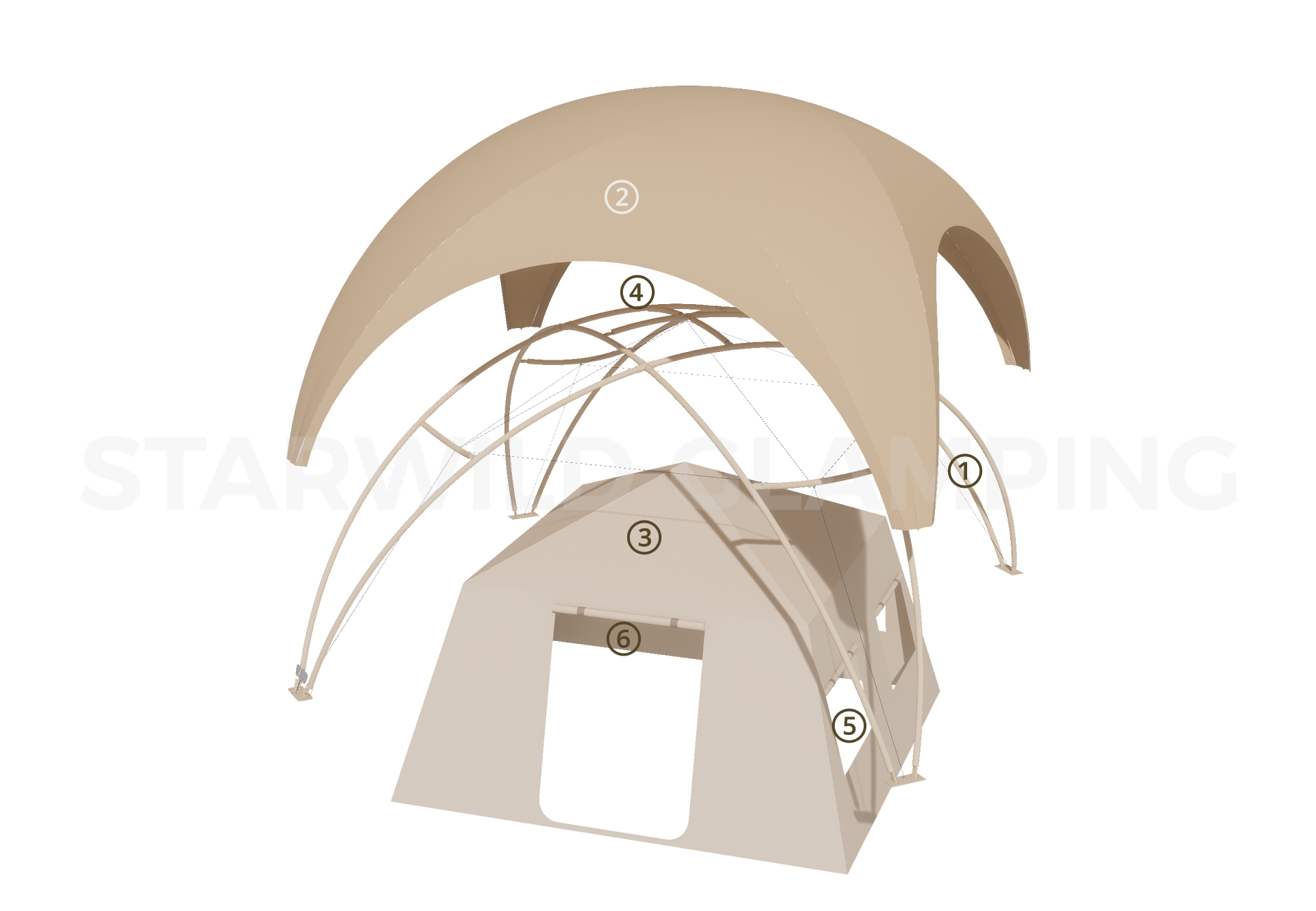 Ursa Glamping Dome Tent Design & Configuration