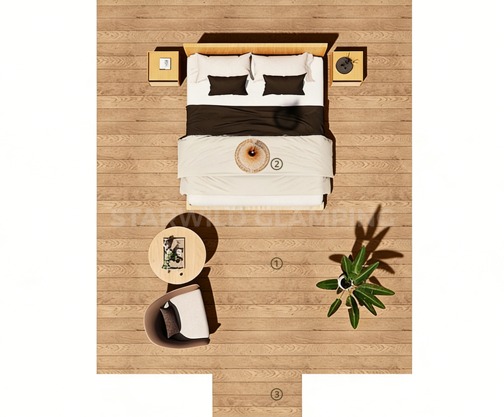 Interior Features of Polaris Safari Lodge