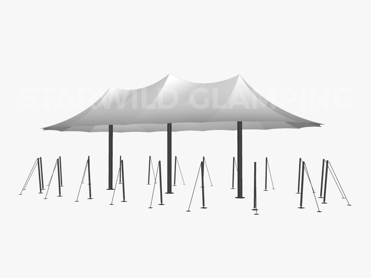 sailcloth tent wedding event structure design